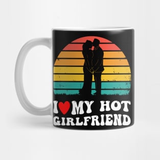 Groovy Vintage I Heart My Hot Girlfriend I Like My Girlfriend GF Mug